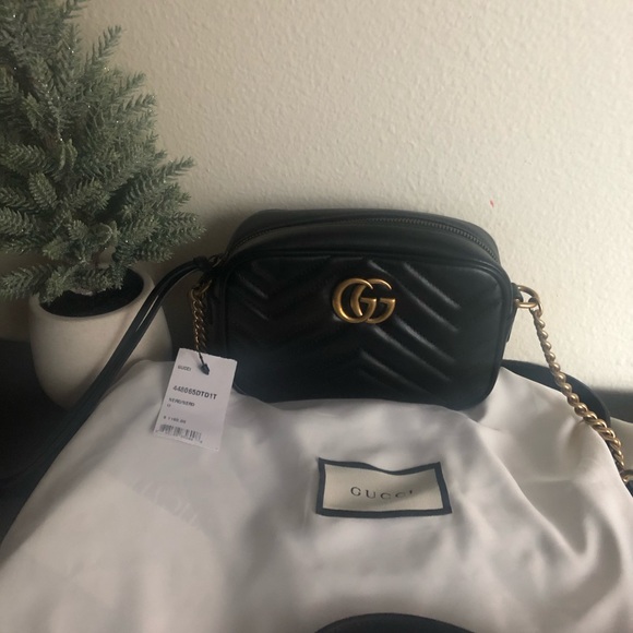 Gucci Handbags - New Gucci Marmont Black Mini bag